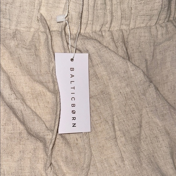 Baltic Born Cream Linen Blend Wide Leg Pants - XL - NWT B8 - Picture 5 of 8